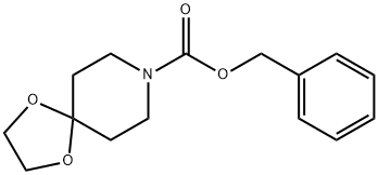 8-(benzyloxycarbonyl)-1,4-dioxa-8-azaspiro[4.5]decane结构式