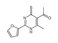 1-[2-(2-呋喃基)-4-疏基-6-甲基嘧啶-5-基]乙酮结构式