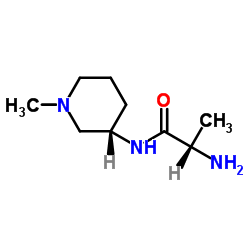 N-[(3S)-1-Methyl-3-piperidinyl]alaninamide结构式