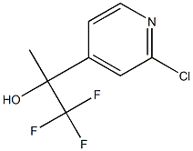 2-(2-chloropyridin-4-yl)-1,1,1-trifluoropropan-2-ol结构式