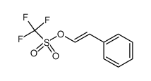 (E)-2-phenylethen-1-yl trifluoromethanesulfonate结构式