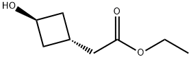 Ethyl 2-(trans-3-hydroxycyclobutyl)acetate Structure