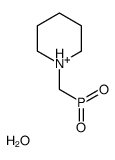 hydroxy-oxo-(piperidin-1-ylmethyl)phosphanium,hydrate结构式