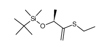 tert-Butyl-((S)-2-ethylsulfanyl-1-methyl-allyloxy)-dimethyl-silane结构式