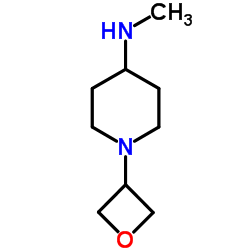 N-Methyl-1-(3-oxetanyl)-4-piperidinamine structure