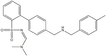 (Z)-N,N-diMethyl-N'-(4'-((4-MethylbenzylaMino)Methyl)biphenyl-2-ylsulfonyl)forMiMidaMide Structure