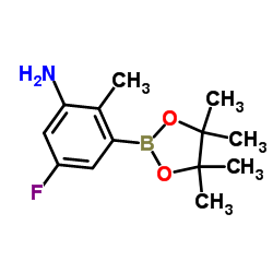 5-Fluoro-2-methyl-3-(4,4,5,5-tetramethyl-1,3,2-dioxaborolan-2-yl)aniline picture