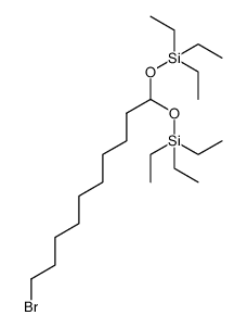 5-(9-bromononyl)-3,3,7,7-tetraethyl-4,6-dioxa-3,7-disilanonane结构式