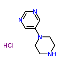 5-(Piperazin-1-yl)pyrimidine hydrochloride Structure
