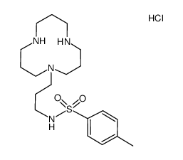 4-Methyl-N-[3-(1,5,9-triaza-cyclododec-1-yl)-propyl]-benzenesulfonamide; hydrochloride结构式