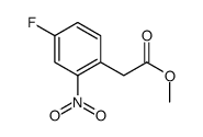 Methyl (4-fluoro-2-nitrophenyl)acetate Structure
