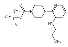 1-((1,1-二甲基乙氧基)羰基)-4-(3-(丙基氨基)-2-吡啶)-哌嗪结构式