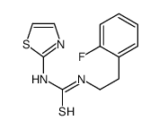 1-[2-(2-fluorophenyl)ethyl]-3-(1,3-thiazol-2-yl)thiourea Structure