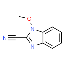 1H-Benzimidazole-2-carbonitrile,1-methoxy-(9CI) structure