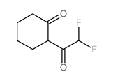 Cyclohexanone, 2-(difluoroacetyl)- (9CI) Structure