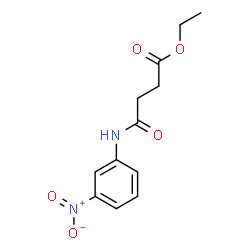 Ethyl 4-[(3-nitrophenyl)amino]-4-oxobutanoate结构式