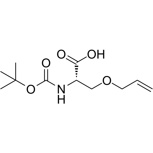 (S)-3-(Allyloxy)-2-((tert-butoxycarbonyl)amino)propanoic acid structure
