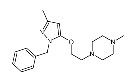 1-[2-[(1-Benzyl-3-methyl-1H-pyrazol-5-yl)oxy]ethyl]-4-methylpiperazine picture