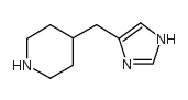 4-(1H-咪唑-4-甲基)-哌啶结构式