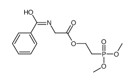 2-dimethoxyphosphorylethyl 2-benzamidoacetate Structure