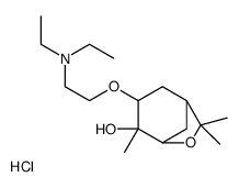 3-[2-(diethylamino)ethoxy]-4,7,7-trimethyl-6-oxabicyclo[3.2.1]octan-4-ol,hydrochloride Structure