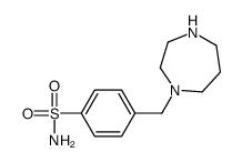 4-(1,4-diazepan-1-ylmethyl)benzenesulfonamide结构式