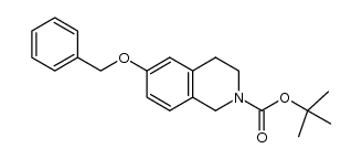 6-benzyloxy-3,4-dihydro-1H-isoquinoline-2-carboxylic acid tert-butyl ester结构式