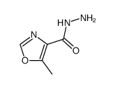 4-Oxazolecarboxylicacid,5-methyl-,hydrazide(9CI) structure