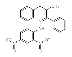 1-Propanone,2-methyl-1,3-diphenyl-, (2,4-dinitrophenyl)hydrazone (9CI)结构式