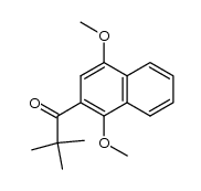 1,4-dimethoxy-2-pivaloylnaphthalene Structure