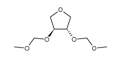 (3S,4S)-3,4-bis(methoxymethoxy)tetrahydrofuran结构式