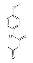 N-(4-methoxyphenyl)-3-oxobutanethioamide结构式