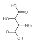 Aspartic acid,3-hydroxy- Structure