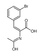 2-acetamido-3-(3-bromophenyl)prop-2-enoic acid Structure