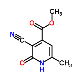 甲基 3-氰基-2-羟基-6-甲基异尼古丁酸酯结构式