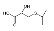 (2S)-3-tert-butylsulfanyl-2-hydroxypropanoic acid Structure