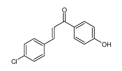(E)-3-(4-chlorophenyl)-1-(4-hydroxyphenyl)prop-2-en-1-one结构式