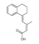 (2Z,4E)-4-(3',4'-dihydro-1'(2'H)-naphthalen-1'-ylidene)-3-methyl-2-butenoic acid结构式