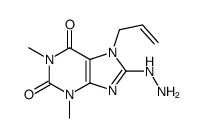 8-hydrazinyl-1,3-dimethyl-7-prop-2-enylpurine-2,6-dione Structure