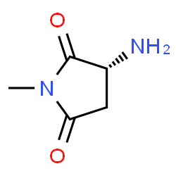 2,5-Pyrrolidinedione,3-amino-1-methyl-,(3R)-(9CI) structure