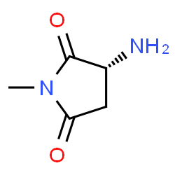 2,5-Pyrrolidinedione,3-amino-1-methyl-,(3R)-(9CI) Structure