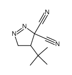 4-tert-butyl-4,5-dihydro-pyrazole-3,3-dicarbonitrile Structure
