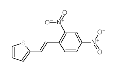 Thiophene,2-[2-(2,4-dinitrophenyl)ethenyl]-结构式