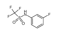 Methanesulfonamide,1,1,1-trifluoro-N-(3-fluorophenyl)- Structure