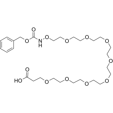 Cbz-aminooxy-PEG8-acid Structure