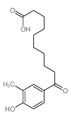 Benzenedecanoic acid, 4-hydroxy-3-methyl-i-oxo-结构式