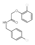 Acetamide,2-(2-chlorophenoxy)-N-[(4-chlorophenyl)methyl]- Structure