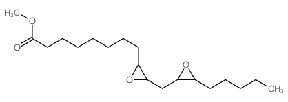 2-Oxiraneoctanoic acid,3-[(3-pentyl-2-oxiranyl)methyl]-, methyl ester结构式