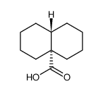 1,3,4,5,6,7,8,8aβ-Octahydro-4aα(2H)-naphthalenecarboxylic acid structure