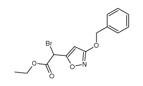 (3-benzyloxy-isoxazol-5-yl)-bromo-acetic acid ethyl ester Structure